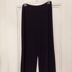 Coldwater Creek Black Knit Gaucho Style Pull On Pants size M